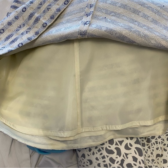 NWT J. Crew metallic skater skirt geometric print - Picture 7 of 9